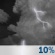 Tonight: Showers and thunderstorms likely, mainly before 4am, then showers likely and possibly a thunderstorm after 5am.  Mostly cloudy, with a low around 62. East southeast wind around 10 mph.  Chance of precipitation is 60%. New rainfall amounts between a tenth and quarter of an inch, except higher amounts possible in thunderstorms. 